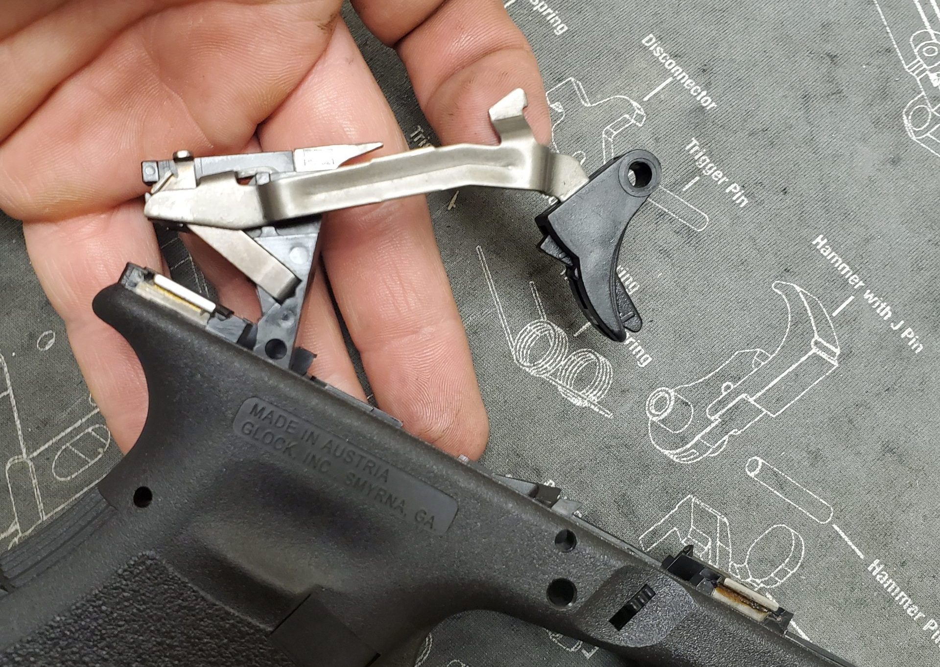 glock trigger pre travel set screw